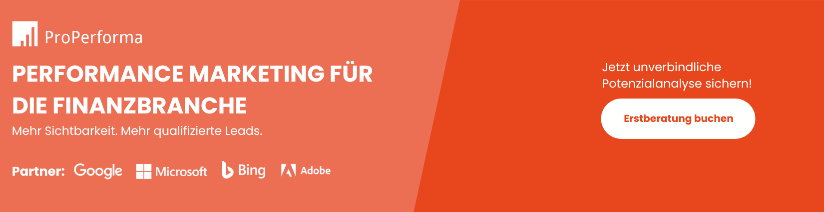 Finanzmarketing Werbemittel ProPerforma