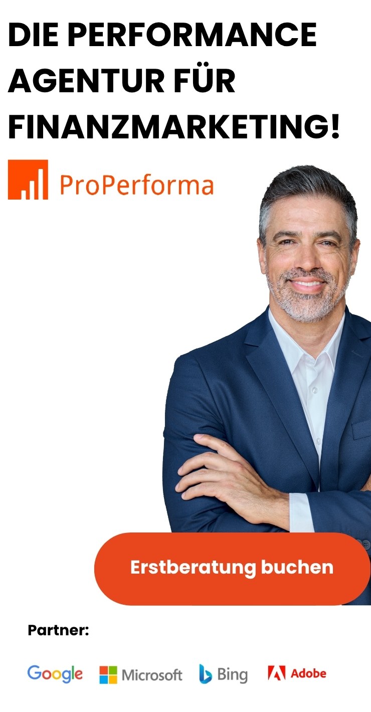 Finanzmarketing Werbemittel ProPerforma